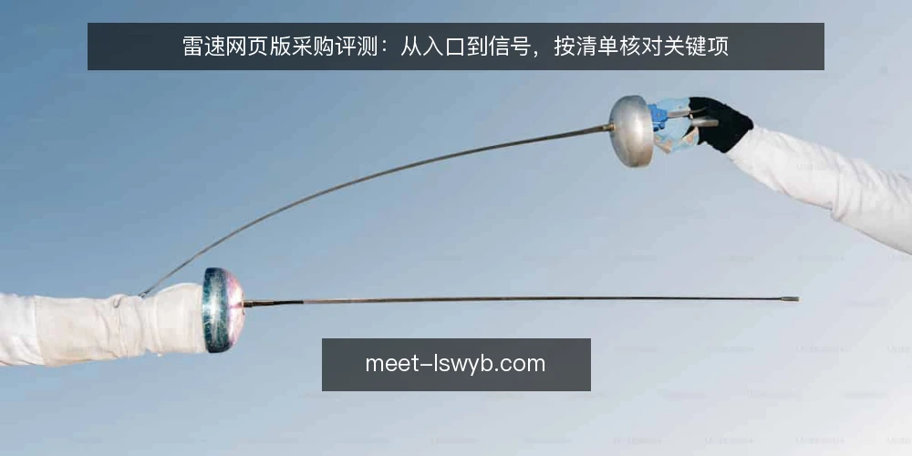 雷速网页版采购评测:从入口到信号,按清单核对关键项 — 为什么现在需要审计雷速网页版 配图