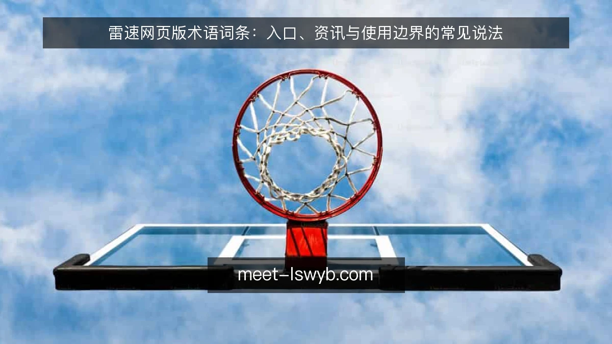 雷速网页版术语词条:入口、资讯与使用边界的常见说法